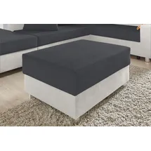 Collection AB Hocker Paris Kunstleder 92 x 42 x 70 cm Silber