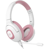 SADES Shaman SA-724 Gaming Headset, weiß/pink, USB, kabelgebunden«, Mikrofon abnehmbar, pink