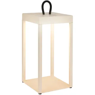Brilo LED Laterne Luca Touch Dimmbar IP44 Spritzwassergeschützt Beige