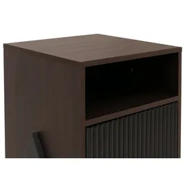 Mendler Nachtschrank HWC-O40 59 x 40 x 40 cm Braun