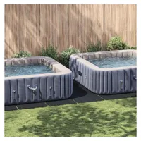 VidaXL Rechteckige Poolabdeckung Schwarz 999 x 500 cm