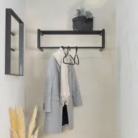 Spinder Garderobenleiste Smooth Schwarz