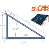 2x PV Halterung 180cm Solarpanel Solarmodul 0°-90° Aufständerung Photovoltaik 0%