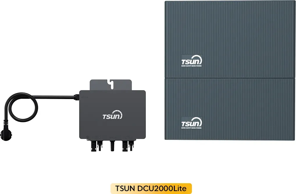 TSUN DCU2000Lite Solarspeicher für Balkonkraftwerke, by Powerness - 4kWh / 1x 800W TSUN Wechselrichter / Standardversand