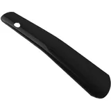 Kaps Hochwertiger Schuhlöffel aus Edelstahl für Männer und Frauen – farbig in kurzer Ausführung – Schuhanzieher aus hochwertigem Metall – in vielen Farben erhältlich (Schwarz) - 17 cm - 6.70 inch
