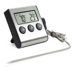 Weis 15257 Digitalthermometer Bratenthermometer Timer digital bis 250 Grad