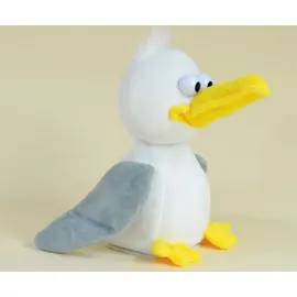 WINFRIED KÖGLER GMBH Labertier-Möwe Malwin 17 cm Gelb/Grau/Weiß