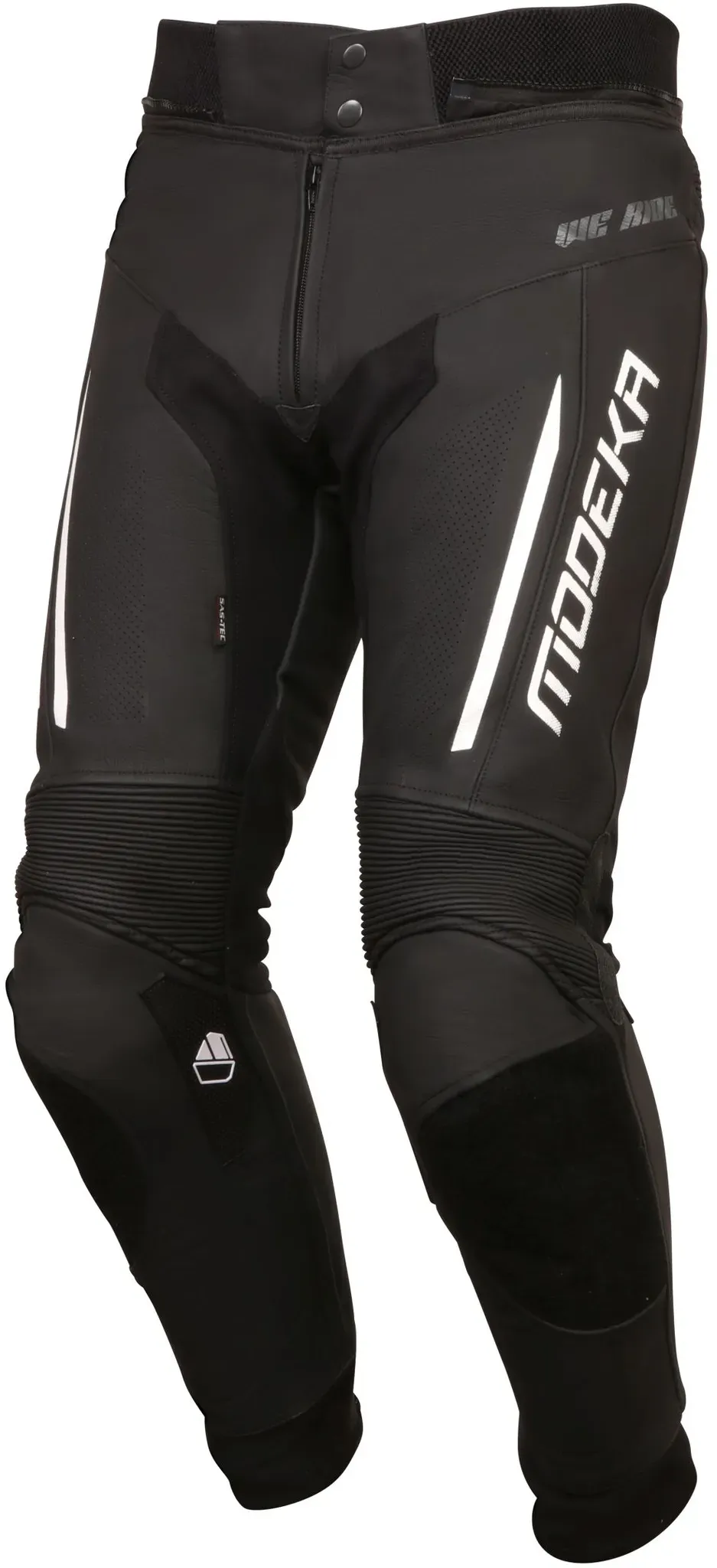 Modeka Valyant sportliche Lederhose - schwarz-weiß - 28