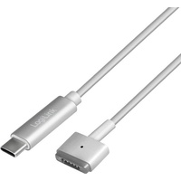 Logilink USB-C zu Apple MagSafe 2 Ladekabel, silber