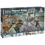 Italeri - 1:72 Battle-Set-"Pegasus Bridge", Modellbau, Bausatz, Standmodellbau, Basteln, Hobby, Kleben, Plastikbausatz, Unlackiert