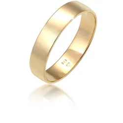 Elli PREMIUM Bandring Trauring Basic Hochzeit Paar 585 Gelbgold Ringe   Damen 