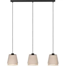 EGLO Tabley 3-flg. 89 cm rund beige/braun/schwarz