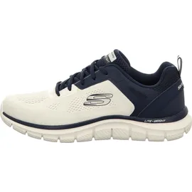 SKECHERS Track Off White Engineered Mesh / Pu / Navy Trim 40