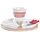 DKD Home Decor Fondue Set DKD Home Decor Rot 26,5 x 26,5 x 1,5 cm 10 pcs)