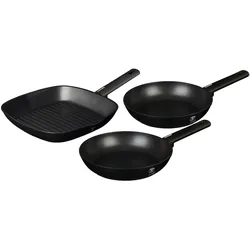 Berlinger Haus BH/7096 Monaco Collection Bratpfannen Set 3 tlg. in schwarz