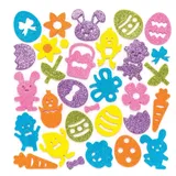 Baker Ross Glitzernde Moosgummi-Aufkleber Ostern 100 Stück