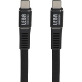 LEBA USB-Ladekabel USB-C® Stecker, USB-C® Stecker [1,20m, Schwarz