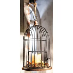 Deko Käfig 41cm Hedwig Metall Vogelkäfig Pflanzkäfig Pflanzkorb Hängekorb Korb