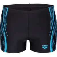 Arena Badeshorts SWIM SHORT GRAPHIC Black-Turquoise 7