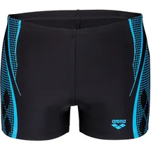 Arena Badeshorts SWIM SHORT GRAPHIC Black-Turquoise 7