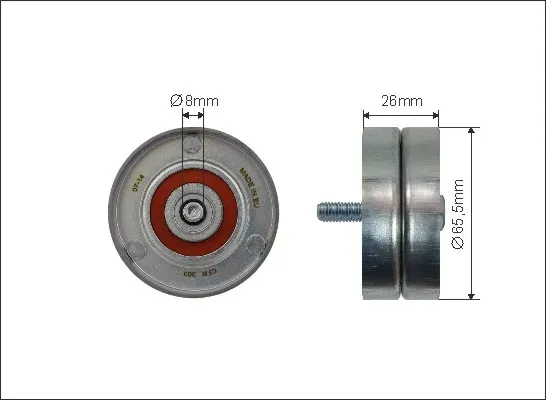 CAFFARO Umlenk-/Führungsrolle, Keilrippenriemen 39458 für Citroën Peugeot Fiat LANCIA