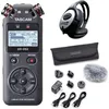 Tascam DR-05X Recorder mit Zubehör Set mit Kopfhörer, Audiorecorder
