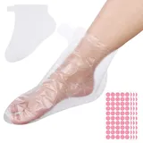 200 Stück Clear Plastic Einwegstiefel Paraffinwachs Fußmaske Fußabdeckung, Paraffin Wachsbad Fußmaske Socken für Fußpflege, Fuß Hot Spa Wax Fußabdeckungen