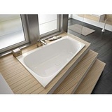 Hoesch iSENSI Badewanne 3954.010 150x100cm, links, weiß, weiß