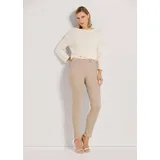 Madeleine Mid Waist Skinny-Hose mit Fransen in berber | Gr.: 42
