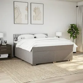 vidaXL Boxspringbett 180 x 200 cm Taupe