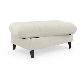 sit&more Stauraumhocker SIT & MORE "Maggiore", grau (grau, weiß), B:102cm H:48cm T:67cm, 95% Polyester, 5% Polyamid, Hocker, mit Stauraum