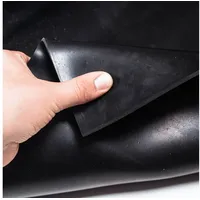 ANRO Gummimatte Schutzmatte Meterware Bodenmatte SBR Bodenbelag Glatt Schwarz 3mm stark 100 cm Breite 170 cm Länge