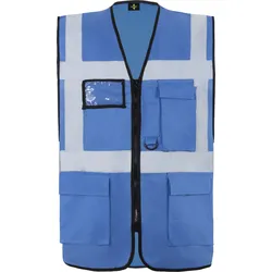 Korntex Multifunktionale Comfort-Fit Warnweste Hamburg - blue - M
