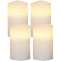 MARELIDA LED Kerzenset MAY 12,5 cm weiß