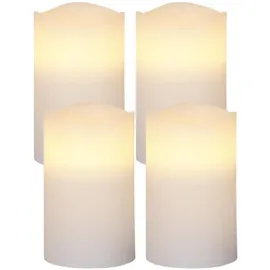 MARELIDA LED Kerzenset MAY 12,5 cm weiß