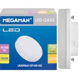 Megaman LED-Lampe GX53 MM27992 LED GX53-ECONOMY 6,5W/700lm, Höhe 24mm