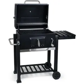 Wiltec BBQ Holzkohle Grillwagen schwarz