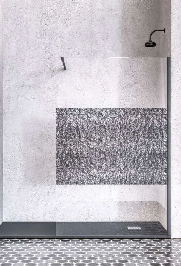 Doccia Mindanao Noir Coral Walk-In Duschwand.. - Duschkabine