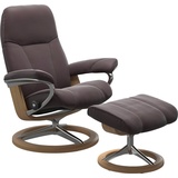 Stressless Relaxsessel STRESSLESS Consul Sessel Gr. Material Bezug, Material Gestell, Ausführung / Funktion, Maße, rot (bordeau) Lesesessel und Relaxsessel