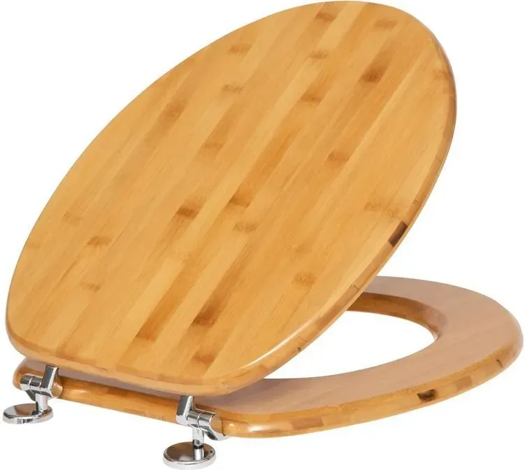 5Five Toilettensitz aus Bambus 37.3x43.2x5.5cm Naturfarbe