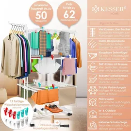 Kesser Wäscheständer Turm 4 Etagen weiß