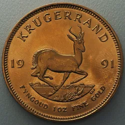 Goldmünze 1oz Krügerrand 1991 (Südafrika)