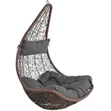 Estexo Hängesessel Polyrattan Braun