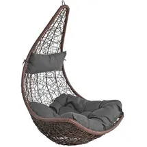 Estexo Hängesessel Polyrattan Braun