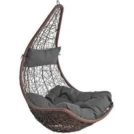 Estexo Hängesessel Polyrattan Braun