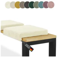 Lycce Klemmkissen Sitzkissen mit 1 Leiste, Cordstoff extra Polsterung