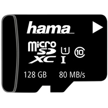 Hama microSDXC 128GB Class 10 UHS-I + SD-Adapter