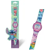 Lilo & Stitch Digitaluhr Tropical Design 1-tlg Gehäusefarbe blau Armbandgröße onesize