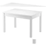 Erst-Holz Tisch 75 x 120 Esstisch Massivholz Beine Rille Senkrecht 90.70-51CW