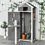 Outsunny Geräteschrank 0,78 x 0,53 m Grau